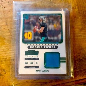 No. RTS-MCO Rookie Ticket Game Worn Jersey Matt Corral/Sec: 212-Row: 62-Seat: 9.